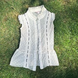 Not best condition, missing buttons and slight stains on neck area